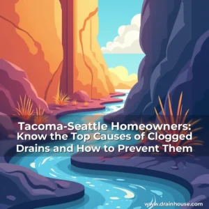 Artistic representation for Tacoma-Seattle Homeowners: Know the Top Causes of Clogged Drains and How to Prevent Them