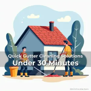Artistic representation for Quick Gutter Cleaning Solutions Under 30 Minutes
