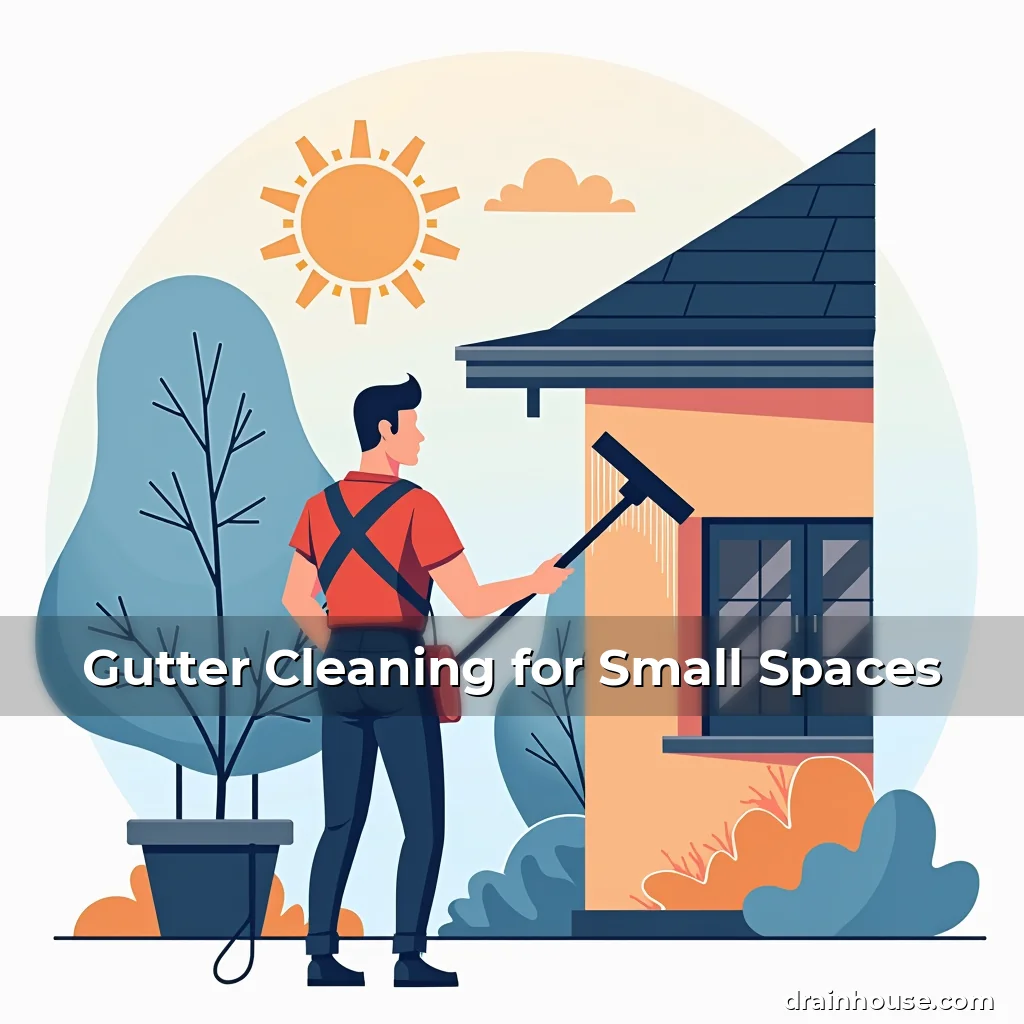 Artistic representation for Gutter Cleaning for Small Spaces