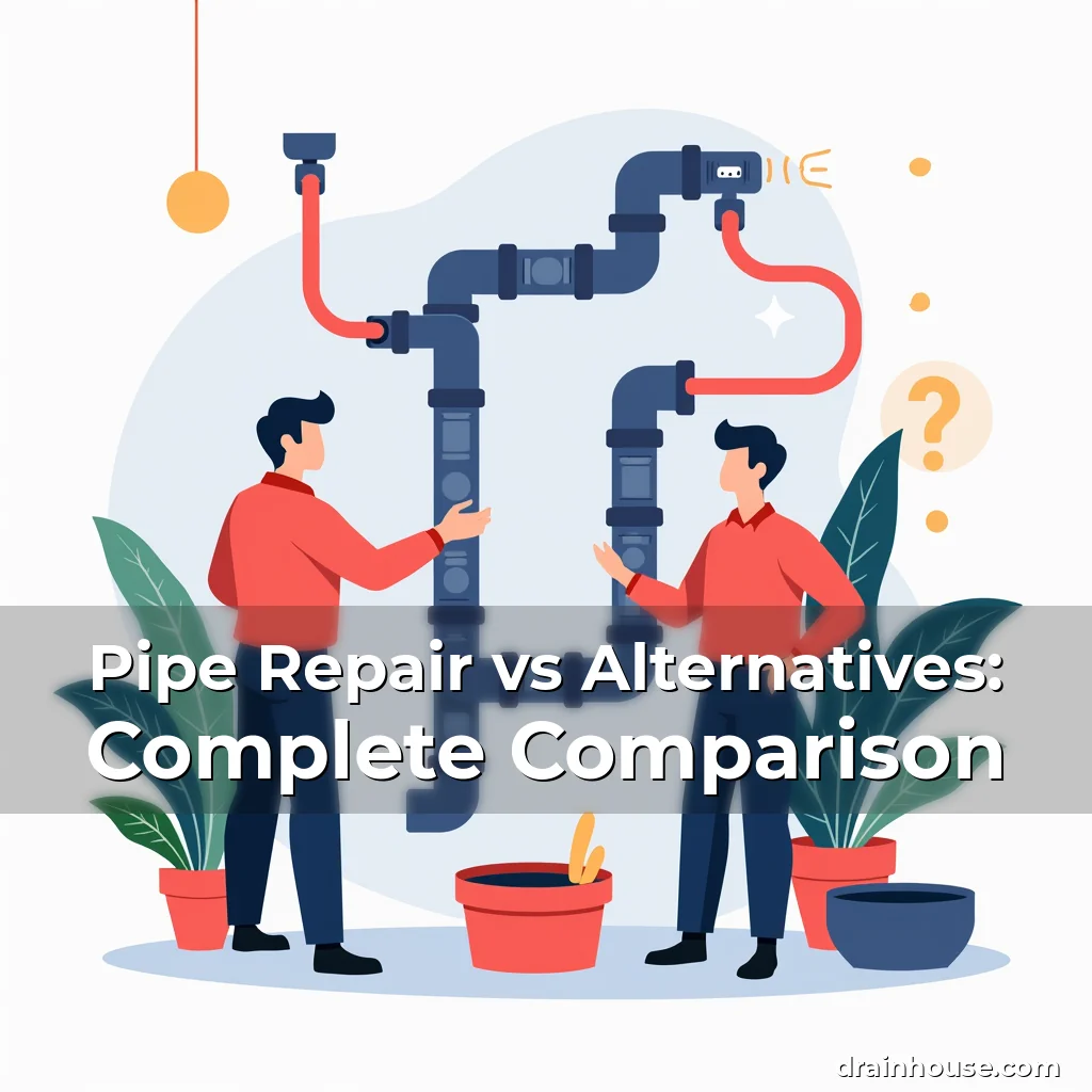 Artistic representation for Pipe Repair vs Alternatives: Complete Comparison