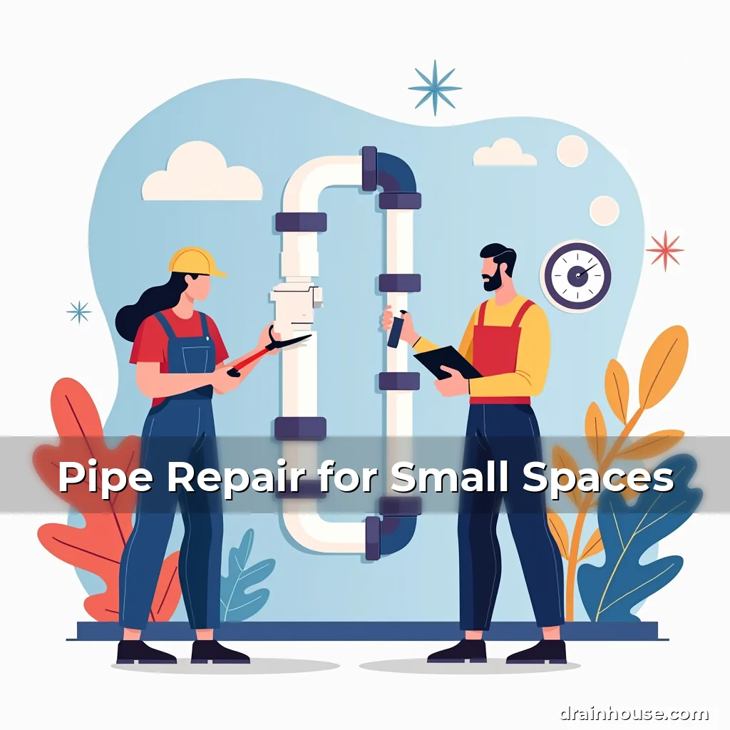 Artistic representation for Pipe Repair for Small Spaces
