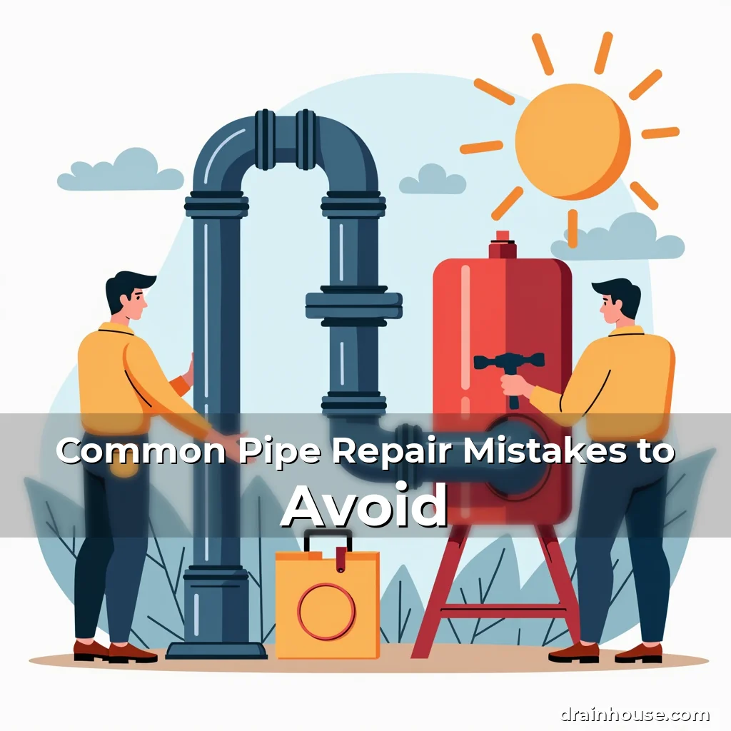Artistic representation for Common Pipe Repair Mistakes to Avoid