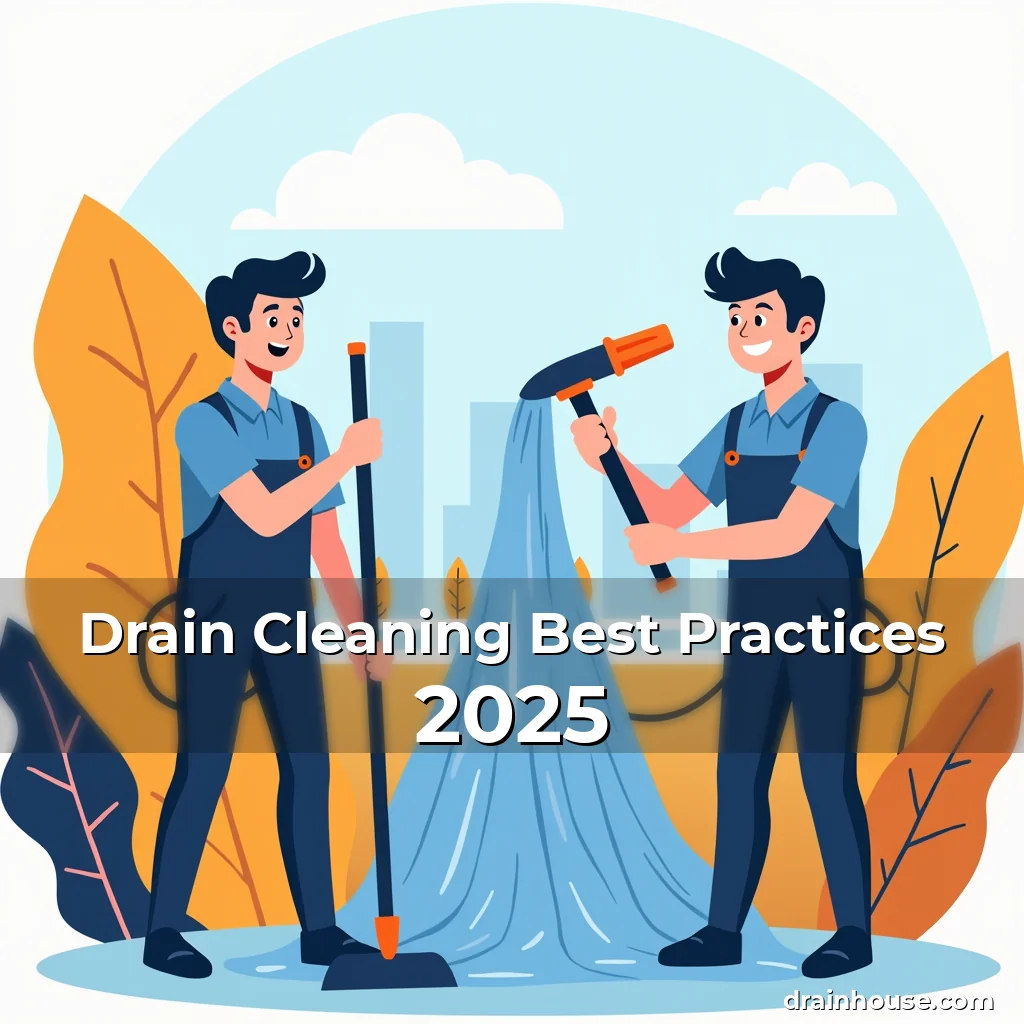 Artistic representation for Drain Cleaning Best Practices 2025