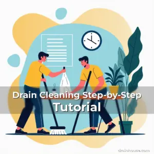 Artistic representation for Drain Cleaning Step-by-Step Tutorial
