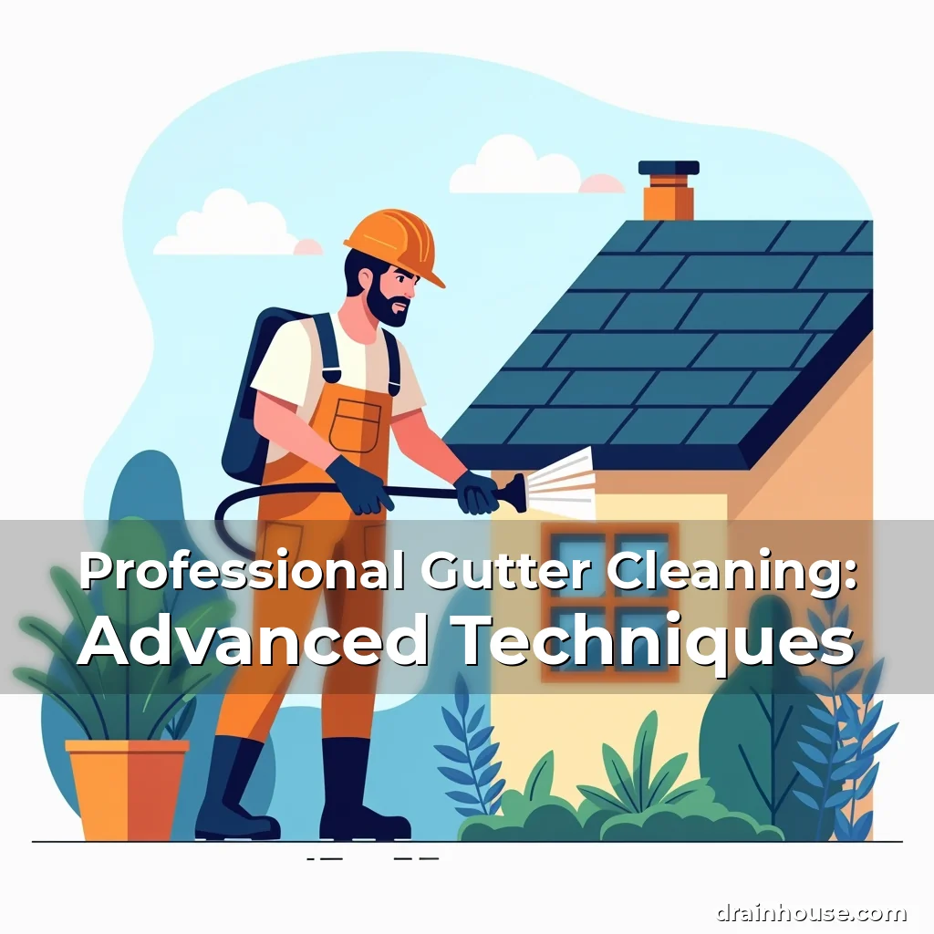 Artistic representation for Professional Gutter Cleaning: Advanced Techniques