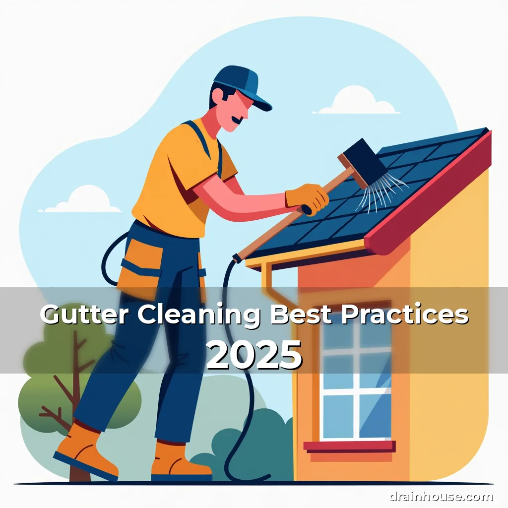 Artistic representation for Gutter Cleaning Best Practices 2025