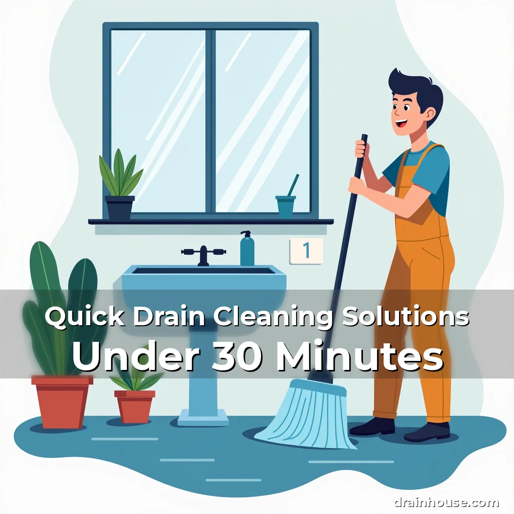 Artistic representation for Quick Drain Cleaning Solutions Under 30 Minutes