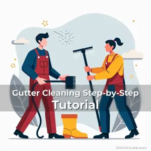 Artistic representation for Gutter Cleaning Step-by-Step Tutorial