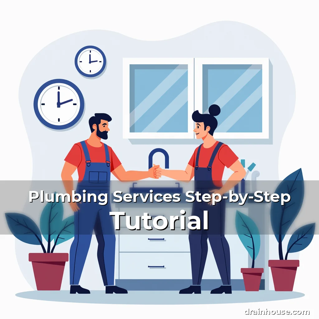 Artistic representation for Plumbing Services Step-by-Step Tutorial