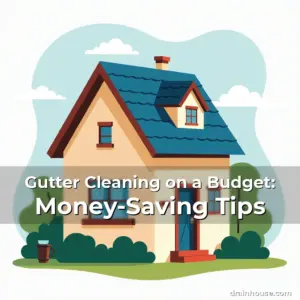 Artistic representation for Gutter Cleaning on a Budget: Money-Saving Tips